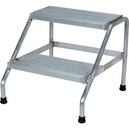 VESTIL Aluminum Step Stand - 2 Step - Welded - SSA-2 SSA-2